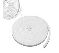 Joint à brosse autocollant 5 m, pour brosse de porte, fenêtre - Coupe-vent et anti-poussière - Blanc - 9 x 15 mm - 5 m