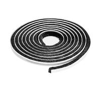 Joint à brosse autocollant 5 m, pour brosse de porte, fenêtre - Coupe-vent et anti-poussière - Noir - 7 x 6 mm - 5 m