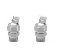 Joint à rotule réglable, adaptateur rapide universel | buse conique rotative en forme d'éventail(3/8 rotating base + 3/8 fan nozzle (65°),Aperture 4.4mm)