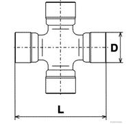 Joint, arbre longitudinal HERTH+BUSS JAKOPARTS J2921007
