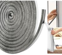 Joint Autocollant pour Porte et Fenêtre, Isolant Anti Froid 10m x 9mm x 5mm | S'adapte aux interstices de 2 à 4 mm, même irréguliers - Facile à poser, économe en énergie, Gris