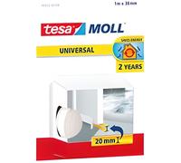 Joint bas de porte adhésif - TESA - Mousse PVC - 1 m x 38 mm - Blanc