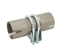 Joint Bout à Bout de Tuyau D'échappement, Yosoo 45 Mm Joint Bout à Bout de Tuyau D'échappement en Acier Inoxydable Haute Résistance sans Fuite Universel Remplacement du Joint de