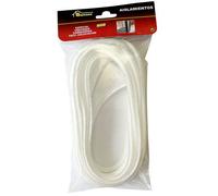 Joint brosse adhésif blanc pour fenêtres et portes coulissantes de 6 m et 7 x 5 mm, longue durée et économe en énergie avec bon glissement et convient pour les désajustements de 2 à 4 mm.
