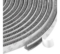 Joint Brosse Porte Coulissante Joint Fenetre Isolation Brosse Joints Moustiquaire 9x9mm 10M Bande de Brosses Autocollante Anti Poussière Vent Réduction du Bruit Pour Portes Fenêtres Placard