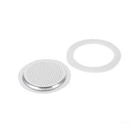 Joint cafetiere italienne, Joint d'étanchéité en silicone et kit de remplacement de filtre pour cafetière expresso à moka (6 tasses)