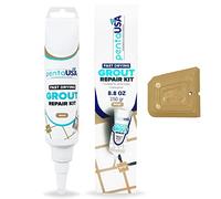 Joint Carrelage - Colle Carrelage, Joint Salle de Bain, Remplissage Répare et Renouvelle, Mortier à Joints - Avec Spatule (250g - Beige)