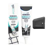 Joint Carrelage - Colle Carrelage, Joint Salle de Bain, Remplissage Répare et Renouvelle, Mortier à Joints - Avec Spatule (250g - Gris Anthracite)