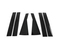 Joint Coffre Voiture Bande Moulage Fenêtre Voiture Noire En Acier Inoxydable Pour CRV Pour CR-V 2023 + Garniture Couverture Latérale Pilier 10 Pièces(Black pillar)