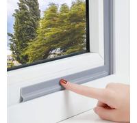 Joint coupe-froid pour fenêtre, forme T 1,8 m / 71 pouces gris auto-adhésif, joint d’isolation insonorisé pour fenêtre et porte (gris)