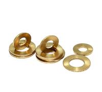 Joint Cuivre 2 à 20 rondelles plates en laiton | Cale de joint en laiton massif, entretoise de tampon méson en métal et cuivre(M6 x 12mm(20pcs),Thickness 3.0mm)