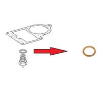 Joint cuivre de pointeau de niveau de cuve pour 2CV AZ-AZAM à carburateur SOLEX