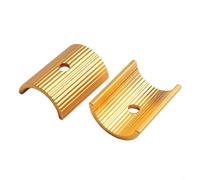 Joint d'adaptateur de guidon de vélo en alliage d'aluminium pour conversion de potence de 25, 4 à 31, 8 mm avec une forte compatibilité (doré)