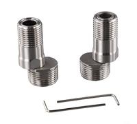 Joint d'angle réglable avec mamelon extensible et pour une rotation à 360 degrés pour valve de douche avec pied incurvé alignement précis (2 pièces)