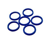 Joint d'arbre radial UN 25mm diamètre intérieur 43mm diamètre extérieur 6mm épaisseur, 50 Pièces polyuréthane pour applications industrielles, bleu, 25x43x6mm