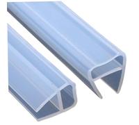 Joint de bas de porte de douche de 200 cm de long en forme de U pour verre de 6 mm hydrofuge et résistant à l'humidité