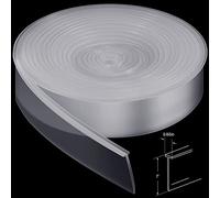 Joint de bas de porte de douche de 274 cm en silicone étanche pour fond de douche (style T, transparent)