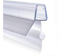 Joint de bas de porte de douche en PVC transparent pour portes en verre sans cadre - 70 cm de long - Étanche - 6 mm