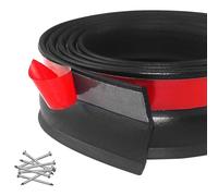 Joint de bas de porte de garage universel en caoutchouc pour porte de garage, étanche avec clous (3 mètres)