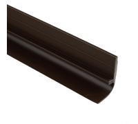 Joint de bas de porte flexible en PVC pour amortissement du bruit et exclusion des courants d'air sur portes coulissantes à charnières et encastrées (marron)