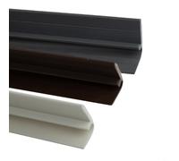 Joint de bas de porte flexible en PVC pour amortissement du bruit et exclusion des courants d'air sur portes coulissantes à charnières et encastrées (blanc)