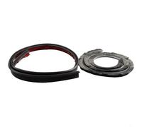 Joint de bas de porte insonorisé marron 100 cm en TPE anti-insectes Bande blanche noire grise (marron)