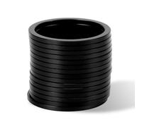 Joint de Boîtier de Pédalier Vélo en Alliage d'Aluminium, Rondelle d'Espaceur pour Roue, 15 Pièces Noires - Résistance à la Corrosion, Installation Facile, Ajustement (Noire)