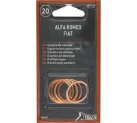 Joint de bouchon de vidange métalloplastique 22mm - de 5 pcs - 10604