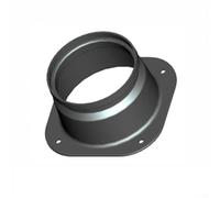 Joint de bride de conduit carré à rond conçu pour une utilisation efficace en intérieur pour la ventilation et l'amélioration du flux d'air (150 mm)