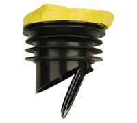 Joint de bride de toilette avec clapet anti-retour en silicone | Double étanchéité contre les odeurs et les résidus, installation facile sans colle pour raccord WC