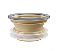 Joint de bride sécurisé pour tuyaux d'évacuation de 100 à 110 mm avec triple barrière contre les déversements en polypropylène et silicone