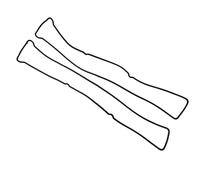 Joint de cache culbuteurs Compatible Avec Toyota Pour 1JZGE Pour VVTi Joint Couvercle Soupape Gauche Droite Rechange 2 Pièces OEM 11214-88410 11213-88410