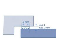 Joint de calfeutrage profil K noir 15m - ELLEN - 3000017 Noir G