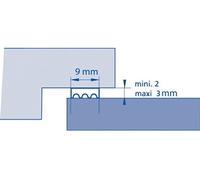 Joint de calfeutrage profil K noir 7,5m - - 3000013