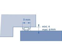 Joint de calfeutrement ELTON - Profil D pour espace important - Noir - rouleau de 15 m - 3000037