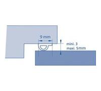 Joint de calfeutrement profil P noir 15m - ELLEN - 3000027 Noir G