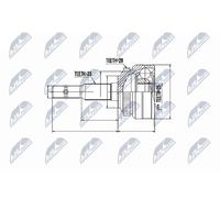 NTY NPZ-PL-003 Kit de tête de cardan