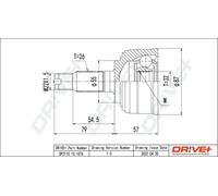 Joint de cardan DP2110.10.1076 Drve+ pour HONDA ACCORD III CRX II PRELUDE III