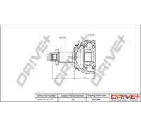 Joint de cardan DP2110.10.1117 Drve+ pour SEAT SKODA AUDI VW