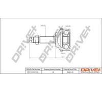 Joint de cardan DP2110.10.1145 Drve+ pour PEUGEOT CITROËN RENAULT OPEL