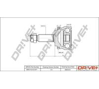 Drve+ DP2110.10.1271 Jeu de joints, arbre de transmission pour HYUNDAI,KIA