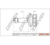 Joint de cardan DP2110.10.1272 Drve+ pour KIA HYUNDAI