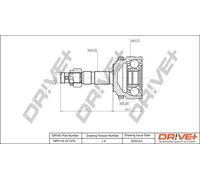 Drve+ DP2110.10.1370 Jeu de joints, arbre de transmission pour OPEL,VAUXHALL