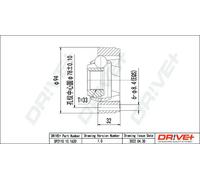 Joint de cardan DP2110.10.1620 Drve+ pour AUDI SEAT SKODA VW CUPRA