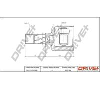 Joint de cardan DP2110.10.1630 Drve+ pour FIAT PEUGEOT CITROËN