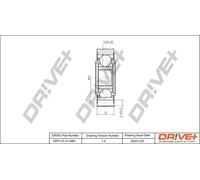 Joint de cardan DP2110.10.1665 Drve+ pour VW MULTIVAN T5 TRANSPORTER T5 Fourgon