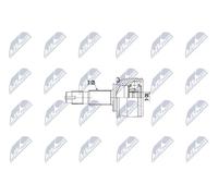 NTY NPZ-PL-047 Kit de tête de cardan