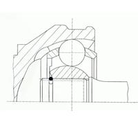 Joint de cardan Flecteur 20258 SPIDAN pour AUDI VW SEAT SKODA