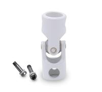 Joint de cardan Genouillère d'entrainement à manivelle Blanche - rotule d'articulation F781E ø 12 mm M5 femelle - Acier pour store et volet roulant - Fabrication et qualité française