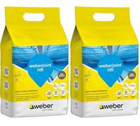 Joint de carrelage adapté piscine, Haute Résistance, Gris Quartz, Weberjoint HR 5KG, WEBER (Lot de 2)